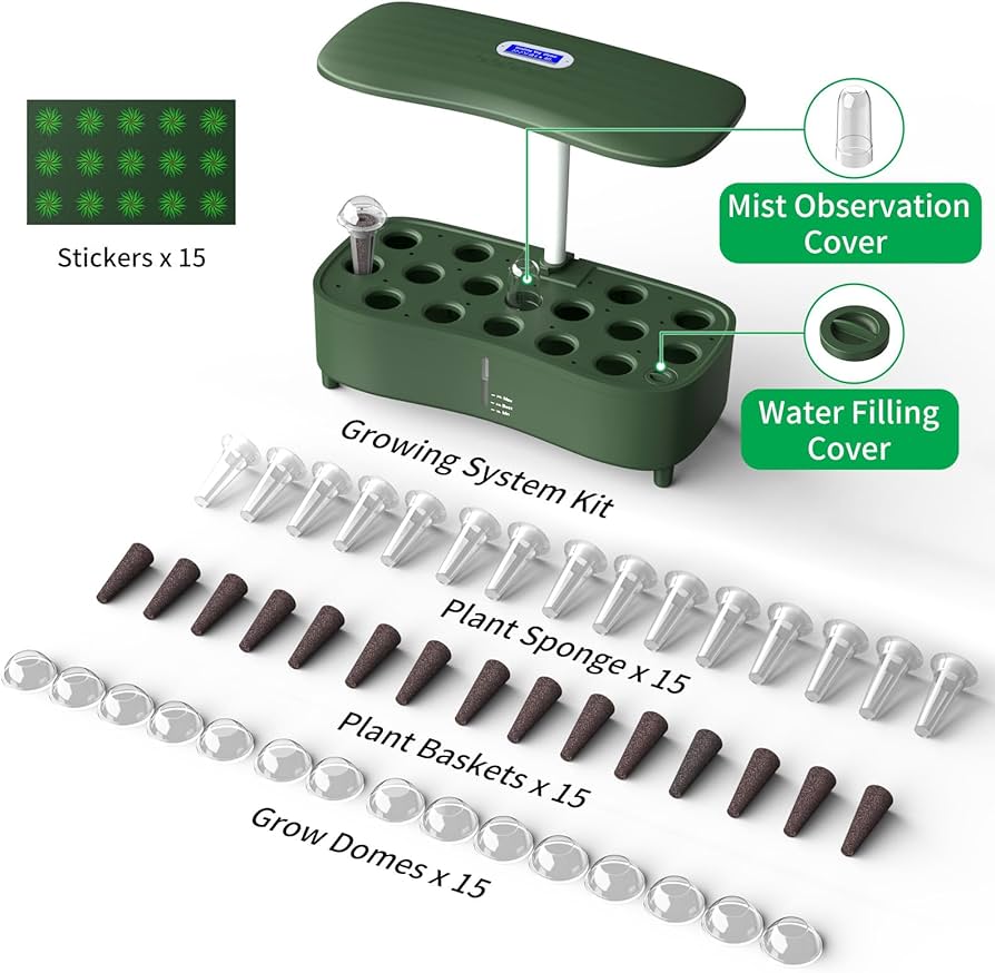 Amazon.com: Hydroponics Growing System Kit Indoor: Aeroponics Herb